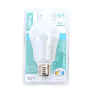 OMEGA LED BULB ŻARÓWKA ALUMINIUM 2800K E27 7W 500LM 220-240V [41573]