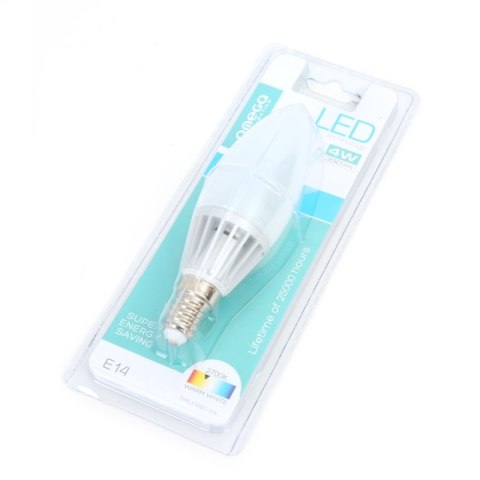OMEGA LED BULB ŻARÓWKA LED ALUMINIUM 2700K E14 CANDLE 4W [41571] TE