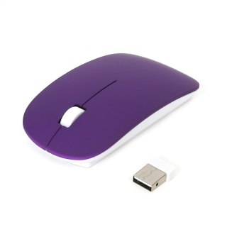 OMEGA MYSZ BEZPRZEWODOWA MOUSE WIRELESS 1000DPI RUBBER PURPLE [42596]