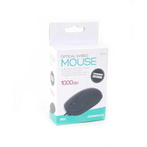 OMEGA MYSZ MOUSE 1000DPI VALUE LINE V2 BLACK [40495]