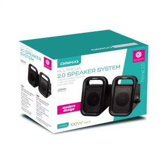 OMEGA SPEAKER GŁOŚNIK 2.0 2X3W RMS USB BLACK [43091] TE