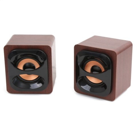 OMEGA SPEAKER GŁOŚNIK 2.1 WOOD 15W [42012] TE