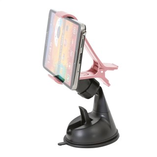 OMEGA UNIVERSAL SMARTPHONE CAR HOLDER UCHWYT SAMOCHODOWY AVOCADO BLACK & PINK TE [42435]