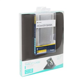 PLATINET POWER BANK 5000 mAh SILVER + ETUI NA TABLET 9,7-10,1" MARYLAND GREY [43402]