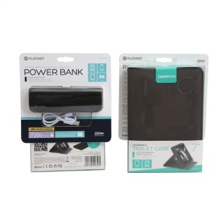PLATINET POWER BANK 7200 mAh LEATHER + ETUI NA TABLET 7" MARYLAND BLACK [43894]