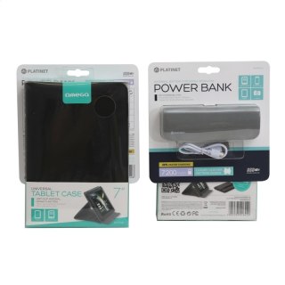 PLATINET POWER BANK 7200 mAh LEATHER + ETUI NA TABLET 7" MARYLAND GREY [43893]