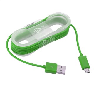 OMEGA MICRO USB TO USB CABLE KABEL 2A 1,5M GREEN