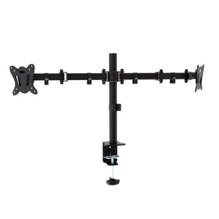 OMEGA MONITOR DESK MOUNT UCHWYT MONITOROWY DOUBLE MAX VESA 100x100 13"-27" 180 DEGREE ROTATE TILT [45064]