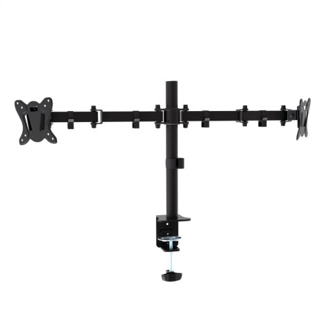 OMEGA MONITOR DESK MOUNT UCHWYT MONITOROWY DOUBLE MAX VESA 100x100 13"-27" 180 DEGREE ROTATE TILT [45064]