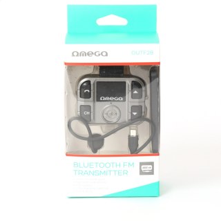 OMEGA TRANSMITER FM LCD USB F28 BLUETOOTH [44169]