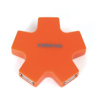 OMEGA USB 2.0 HUB 4 PORT STAR ORANGE [42857]