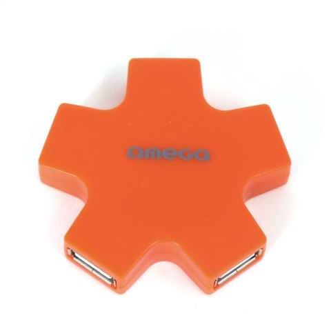 OMEGA USB 2.0 HUB 4 PORT STAR ORANGE [42857]