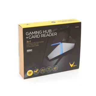 OMEGA VARR USB 3.0 GAMING HUB 3-PORT MicroSD CARD READER + MOUSE BUNGEE MYSZKA 3in1 COMBO [43522]