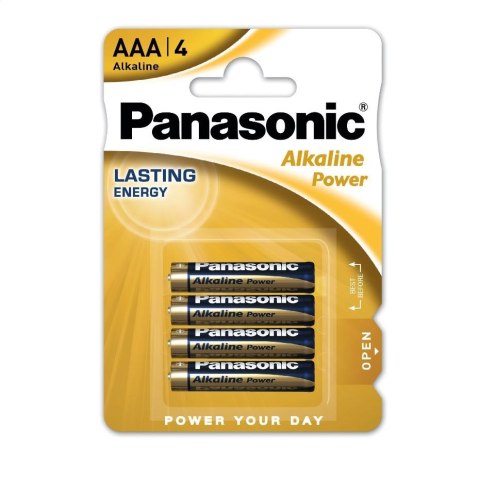 PANASONIC BATTERY ALKALINE LR03 AAA BLISTER*4