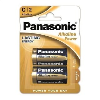 PANASONIC BATTERY ALKALINE LR14 C BLISTER*2