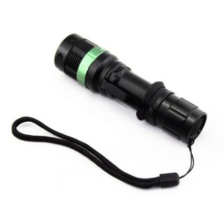 PLATINET ALUMINIUM FLASHLIGHT LATARKA ZOOM WITH CLIP 3W [45096]