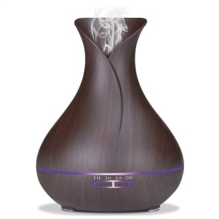 PLATINET AROMA DIFFUSER HUMIDIFIER NAWILŻACZ POWIETRZA BROWN DARK WOOD 400ML + 10 ML LAVENDER ESSENTIAL OIL [45519]