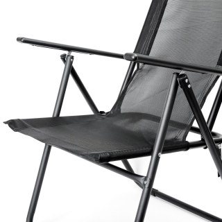 PLATINET CAMPING CHAIR 62X45X102 CM BLACK [46140]