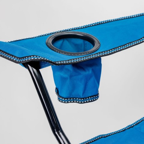PLATINET CAMPING CHAIR PADDED 55x55x44/90 CM BLUE [46136]