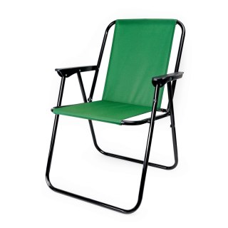 PLATINET CAMPING FOLDING CHAIR KRZESŁO KAMPINGOWE SKŁADANE 52X44X75 CM BLACK GREEN [45911]