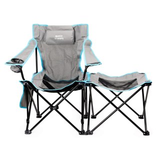 PLATINET CAMPING SET OF 2, 3 IN1 FOLDING TABLE/ FOOTREST + CHAIR / LOUNGER ZESTAW CAMPINGOWY 3 W 1 STOLIK / PODNÓŻEK + KRZESŁO 