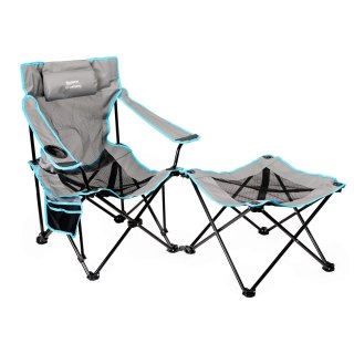 PLATINET CAMPING SET OF 2, 3 IN1 FOLDING TABLE/ FOOTREST + CHAIR / LOUNGER ZESTAW CAMPINGOWY 3 W 1 STOLIK / PODNÓŻEK + KRZESŁO 