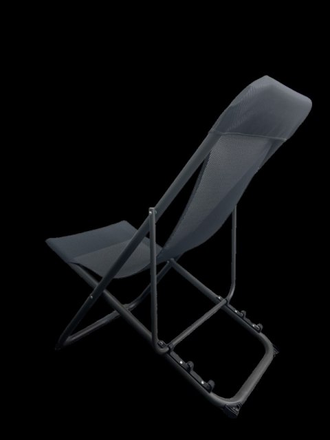 PLATINET CAMPING SUNBED 52X77X90 cm BLACK 46138