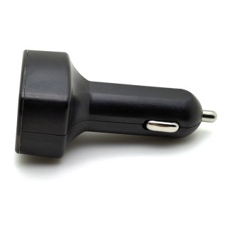 PLATINET CAR CHARGER ŁADOWARKA SAMOCHODOWA 2xUSB 2.4A Voltage & Temperature LCD [44803]