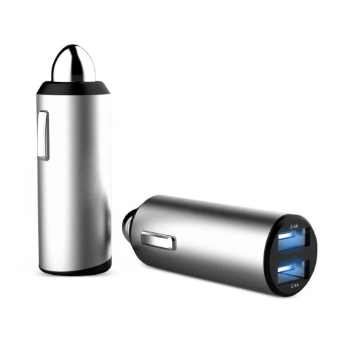 PLATINET CAR CHARGER ŁADOWARKA SAMOCHODOWA METALLIC USB 2xUSB 4.8A [44804]
