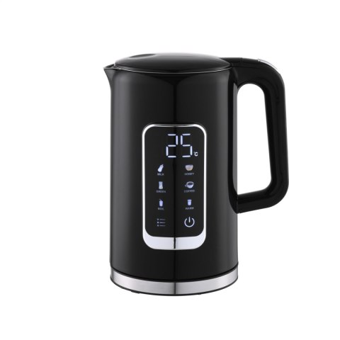 PLATINET CZAJNIK KETTLE LCD DISPLAY 1,7L 5 TEMPERATURE SETTINGS + 450ML TRAVEL MUG BLACK [45976]
