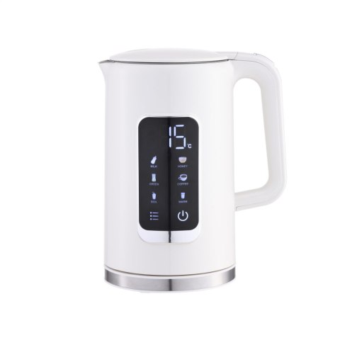 PLATINET CZAJNIK KETTLE LCD DISPLAY 1,7L 5 TEMPERATURE SETTINGS + 450ML TRAVEL MUG WHITE [45980]