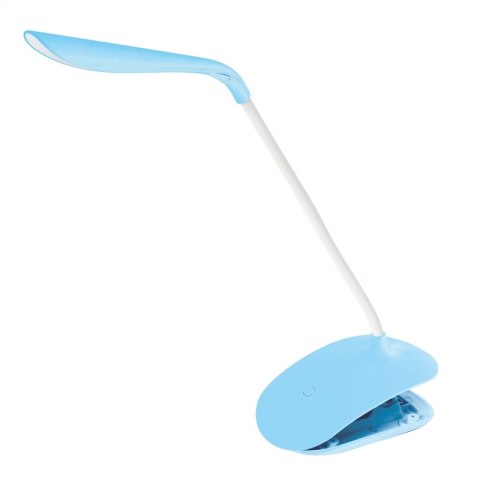 PLATINET DESK LAMP LAMPKA BIURKOWA LED 3,5W FLEXIBLE WITH CLIP BLUE [43389] TE