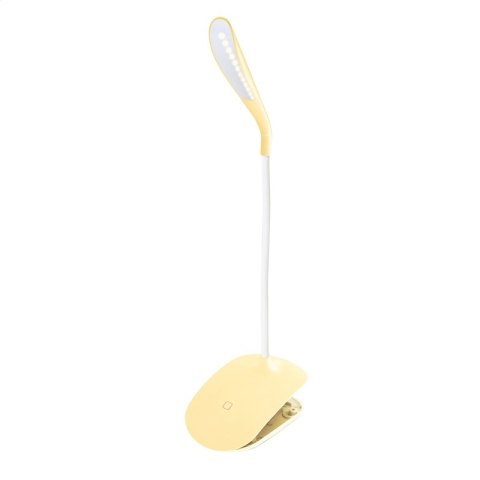 PLATINET DESK LAMP LAMPKA BIURKOWA LED 3,5W FLEXIBLE WITH CLIP YELLOW [43390] TE