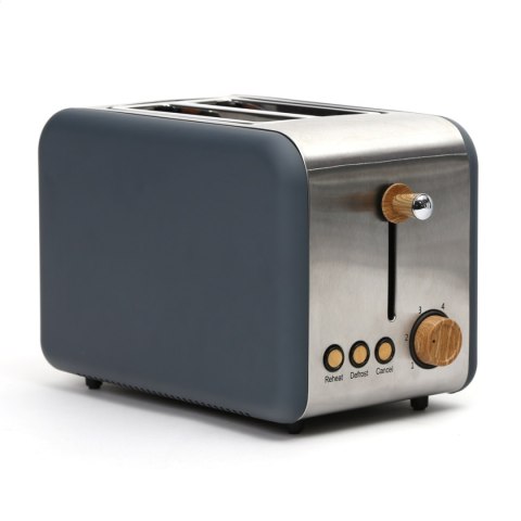 PLATINET ELECTRIC TOASTER TOSTER VELVET WOODEN GRAY [45466]