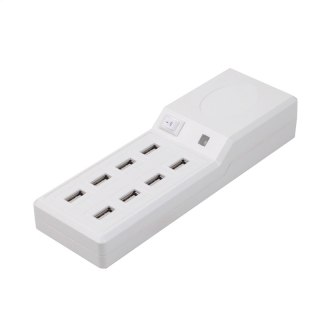 PLATINET FAMILY CHARGER ŁADOWARKA 8-PORT USB 10A WHITE [42654]