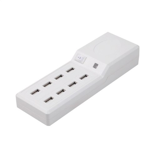 PLATINET FAMILY CHARGER ŁADOWARKA 8-PORT USB 10A WHITE [42654]