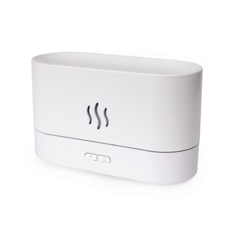 PLATINET FLAME AROMA DIFFUSER HUMIDIFIER NAWILŻACZ POWIETRZA 180ML 4,5W WHITE + 10 ML LAVENDER ESSENTIAL OIL [46110]