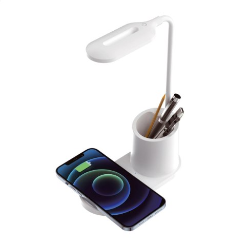 PLATINET LED DESK LAMP LAMPKA BIURKOWA WITH WIRELESS CHARGER 10W WHITE [ 45247 ]