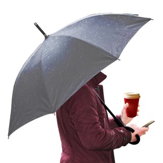 PLATINET UMBRELLA PARASOL C HANDLE SEMI AUTO NYLON BLACK 45006