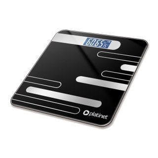 PLATINET WAGA BATHROOM BODY SCALE 180KG 26X26CM BLACK 46020
