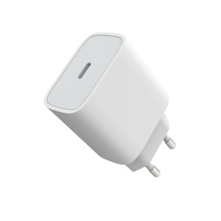 PLATINET WALL CHARGER ŁADOWARKA SIECIOWA 20W PD USB-C WHITE [46000]