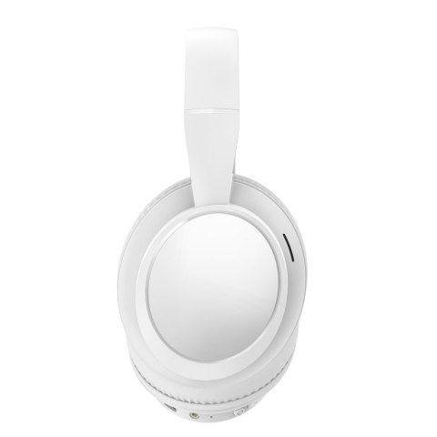 PLATINET WIRELESS HEADPHONES SŁUCHAWKI BEZPRZEWODOWE BLUETOOTH 5.4 400 MAH NAUSZNE WHITE [46102]