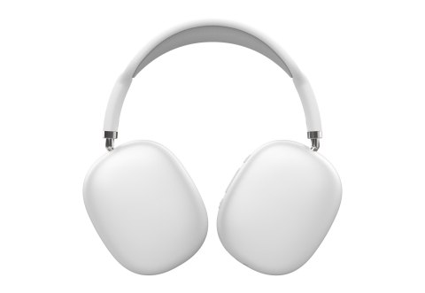PLATINET WIRELESS HEADPHONES SŁUCHAWKI BEZPRZEWODOWE BLUETOOTH NAUSZNE SLIM STYLE SILVER-WHITE [46099]