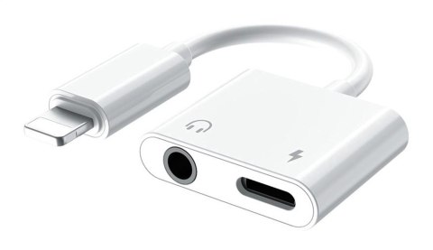 PLATINET ADAPTER LIGHTNING TO AUX WITH USB-C CHARGING [45646]