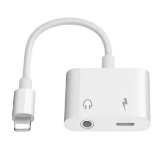 PLATINET ADAPTER LIGHTNING TO AUX WITH USB-C CHARGING [45646]