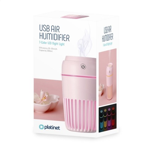 PLATINET AIR HUMIDIFIER NAWILŻACZ POWIETRZA MISTY 300ML PINK [44882]