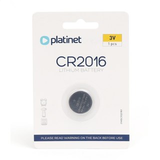 PLATINET BATTERY BATERIA CR2016 BLISTER*1 [45443]