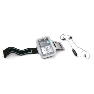 PLATINET BLUETOOTH EARPHONES SPORT SŁUCHAWKI DOUSZNE + ARMBAND PM1075 GREY [43678] TE