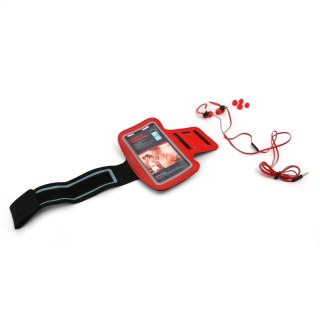 PLATINET IN-EAR EARPHONES SŁUCHAWKI + MIC SPORT + ARMBAND PM1070 RED [42930] TE