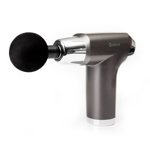 PLATINET MASSAGE GUN PISTOLET WIBRACYJNY DO MASAŻU 1500 mAh 1800-3200 rpm 4 tips [46034]